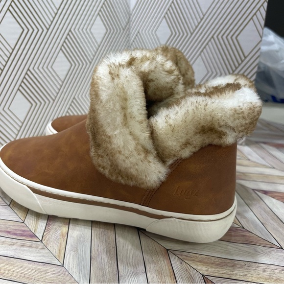 Woman’s Lugz Sprig Sneakers with fur lining brown size 7 NWOT H4 - Picture 4 of 11